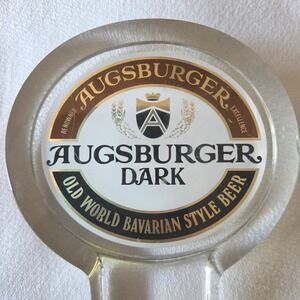 Augsburger Dark Beer Tap Handle Clear Excellent Vintage Lucite Bavarian Style